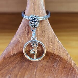 Yoga Exercise Workout Keyring Keychain Handmade